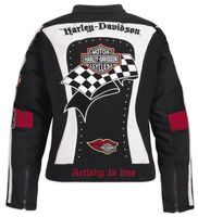 Harley-Davidson® Joyride Racing Flag White Casual Jacke XS