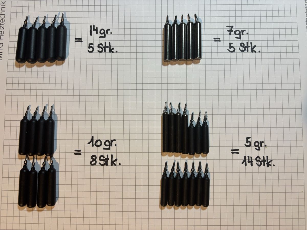 Köder: 32 Stk.TUNGSTEN DROP-SHOT GEWICHTE 4 GRÖSSEN – Neu (gemäss Beschreibung) aus Niederbipp von PIKE73