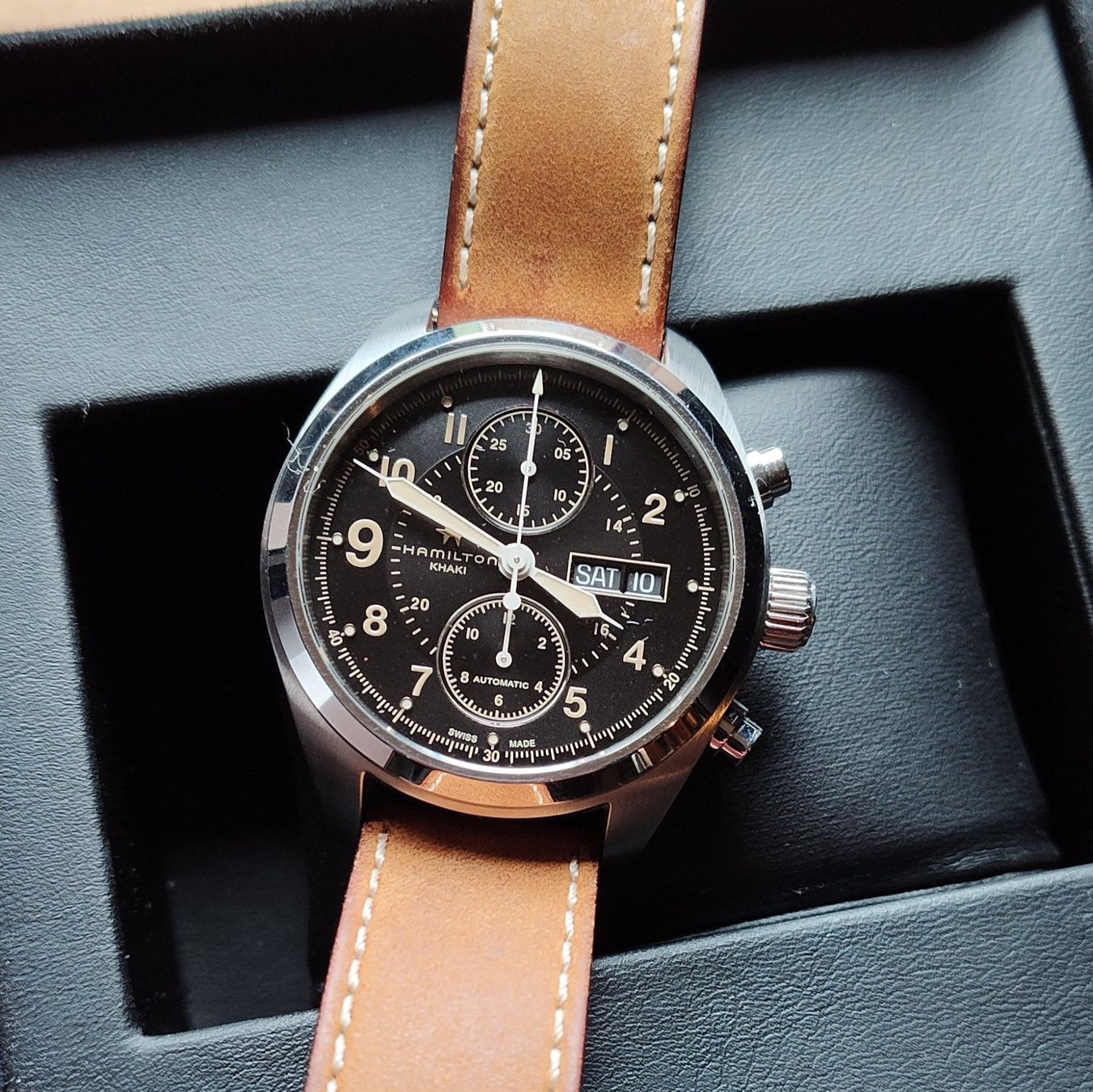 Hamilton Uhren: Khaki Field Auto Chrono Automatic - H71616535 – Gebraucht aus Basel von OnutWOODLAND 5