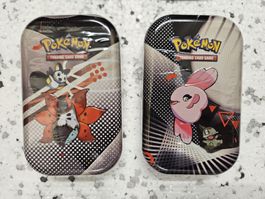 Pokemon miniTins Set Of 2 unova black White English 