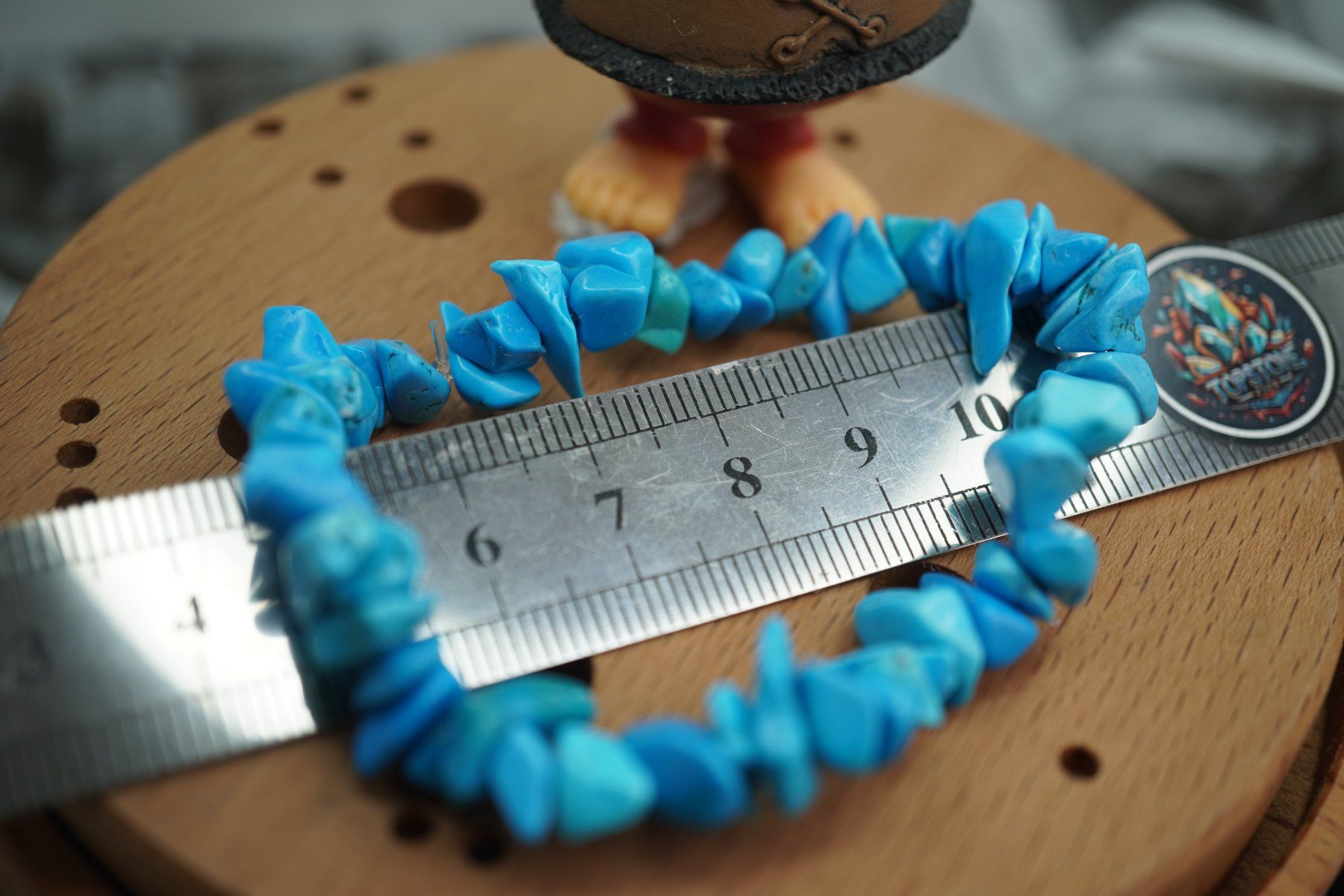 Minerali & Pietre curative: Howlith  Blau   Splitter elastisches Armband  Ab 1.- – Nuovo e nell'imballaggio originale da Eschenbach SG venduto da topstone 4