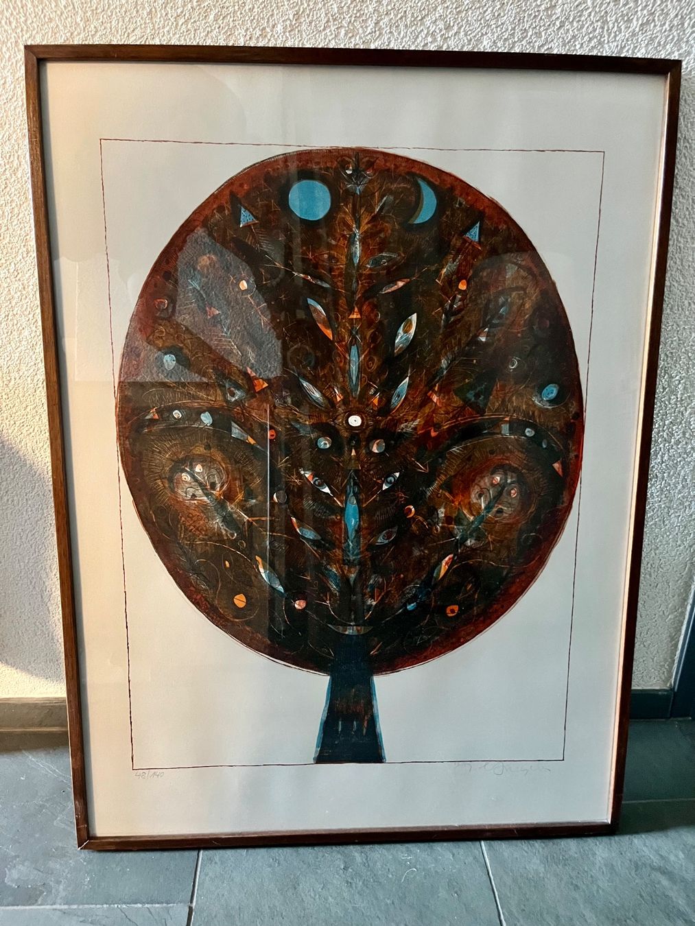 Grafica & Litografie: Lithographie Baum handsigniert 48/140 gerahmt – Usato da Uster venduto da colmo 4