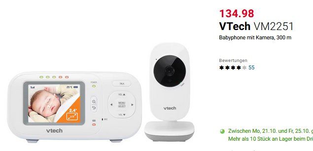 Vtech Babyphone: VTech VM2251 Babyphone – Usato da Collonges venduto da arashee 2