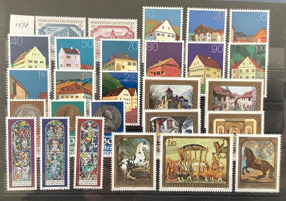 Alle Briefmarken: 1978 Liechtenstein Jahresausgabe Postfrisch ** – Neu (gemäss Beschreibung) aus Liestal von Pep3