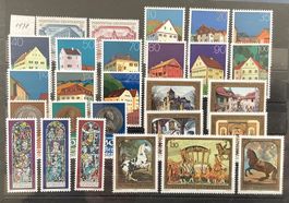 1978 Liechtenstein Jahresausgabe Postfrisch **