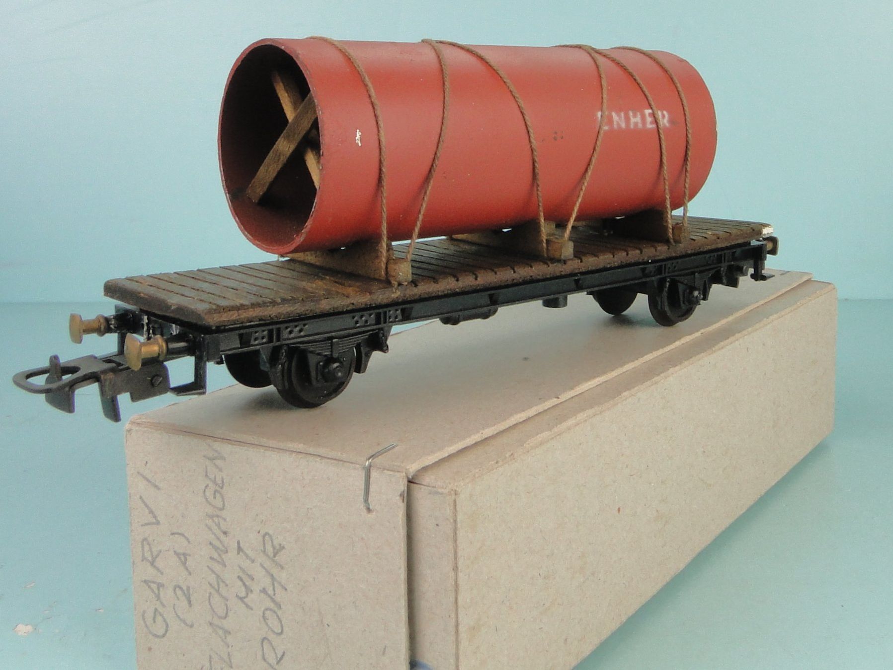 Trains électriques: Garvi H0 Flachwagen mit Rohr – D'occasion à Bülach par cann11 5