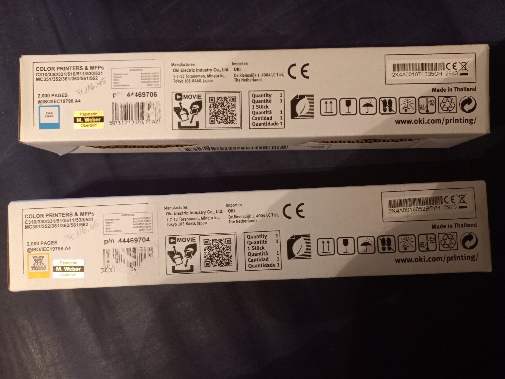 Oki Cartouches & Toner: Oki Toner – Neuf avec emballage d'origine à Niederdorf par ladyblue76 1