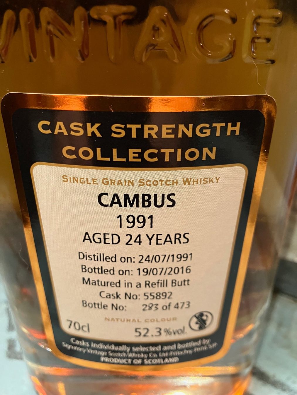 Spirituosen: Cambus Signatory 1991 24 Years – Neu und originalverpackt aus Aarwangen von concorde58 2