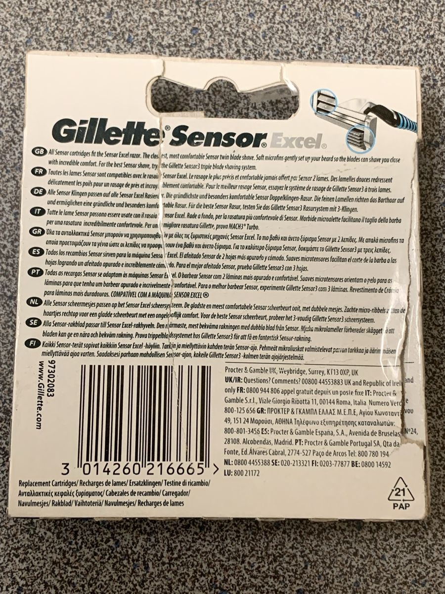 Gillette Rasierapparate & Rasierklingen: Gillette Sensor „Excel“ (10 Stück) – Neu (gemäss Beschreibung) aus Wangen b. Olten von Finolino28 1