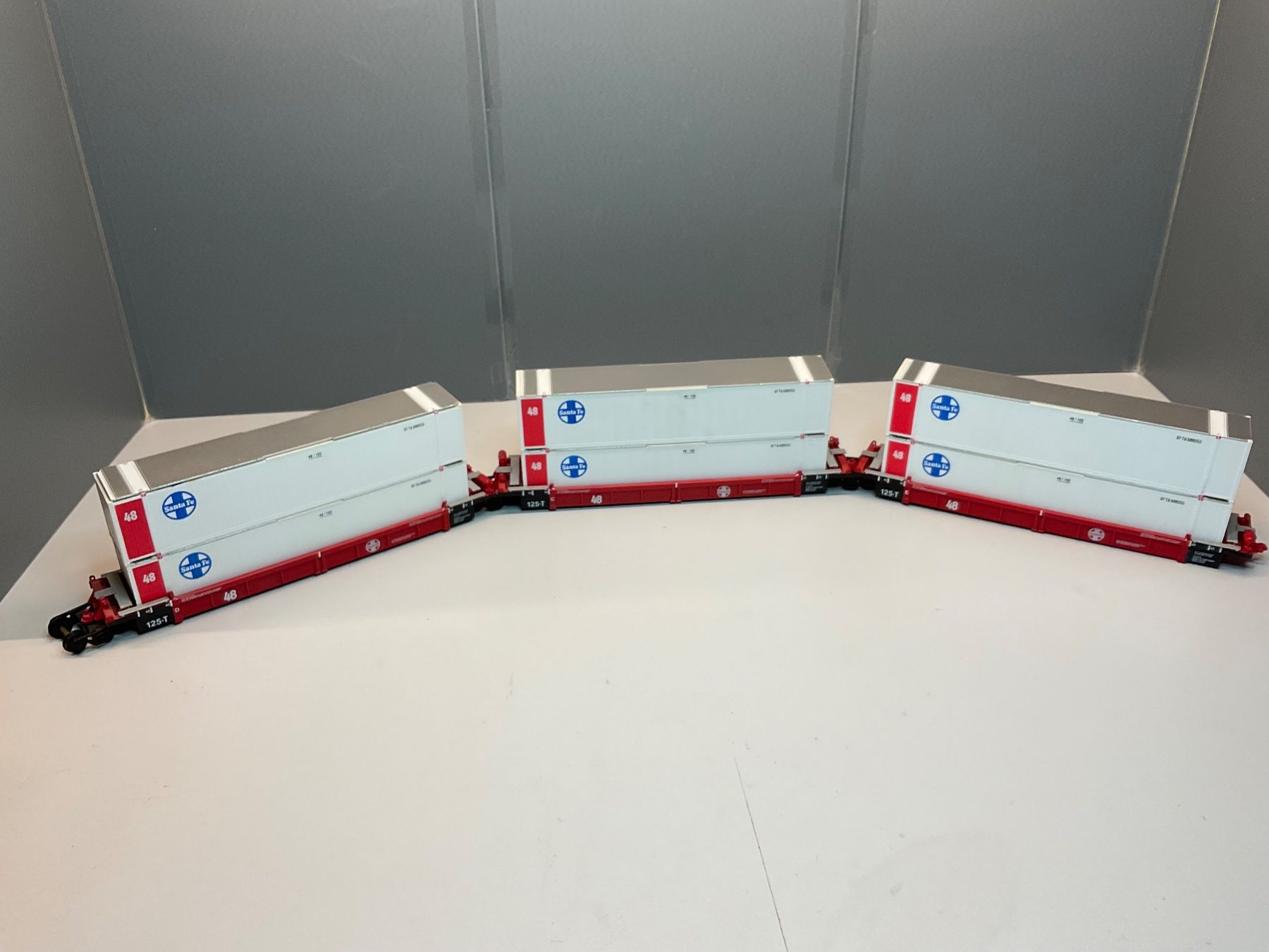 Modellini di ferrovie: 3x USA- Containerwagen H0 Hersteller? – Usato da Nänikon venduto da R_rota 1