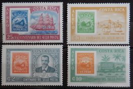 Costa Rica Kat. 626-629 ** 1963 Kat. 19 Euro selten