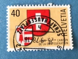 Nr.621 mit Stempel   Kanton Jura Wappen 1978   