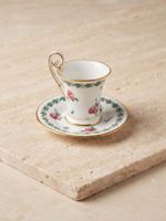 Richard Ginori coffee cup and saucer floral pattern