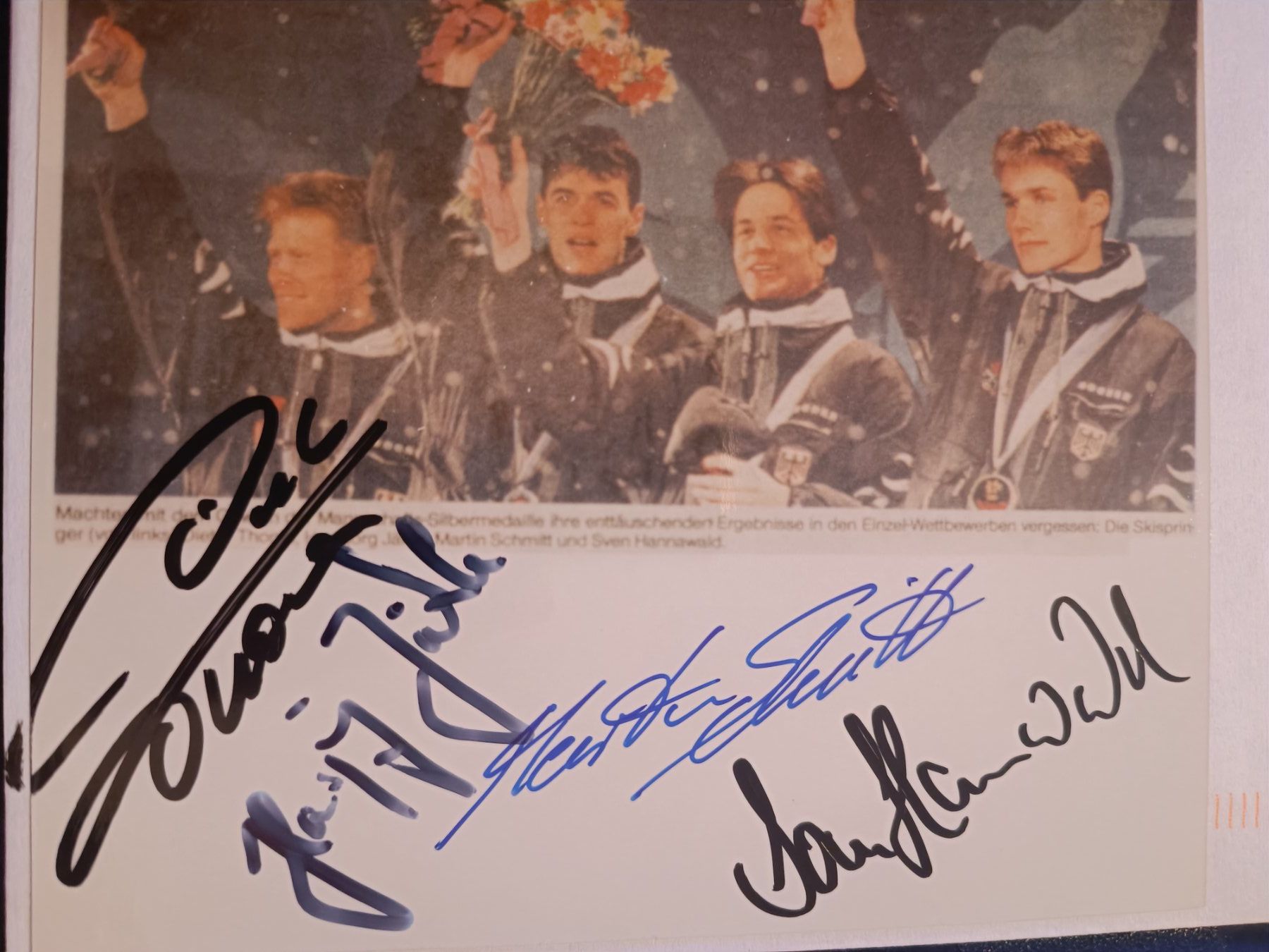 Autografi: Olympia Silber - Team DE- handsigniert mit Sonderstempel FDC – Usato da Menziken venduto da Artographs 2