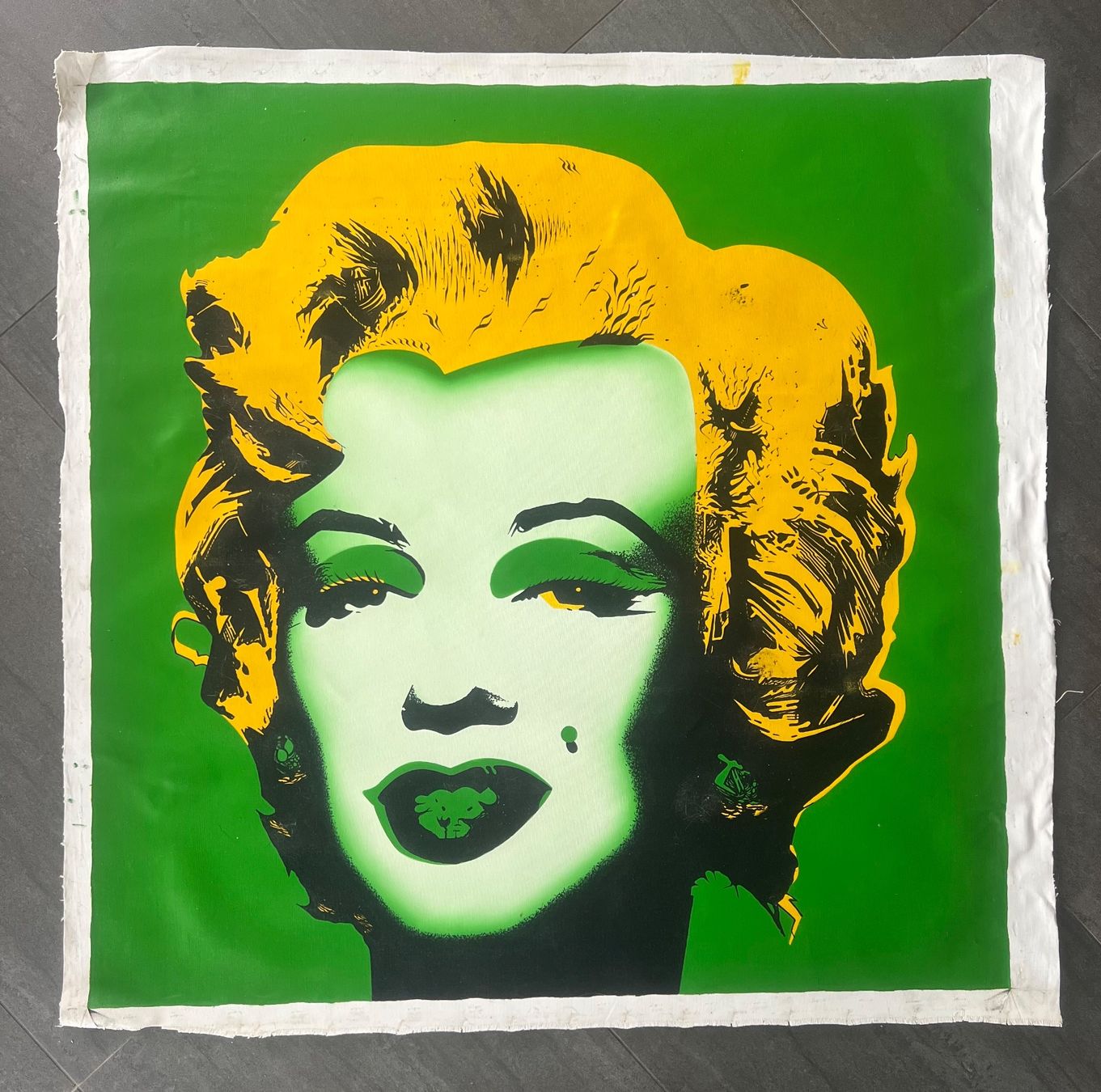 Gemälde: Andy Warhol, Acryl auf Leinwand, Kopie – Gebraucht aus Rain von daVinci3000 1