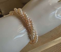 Süsswasser-Perlen Armband, dreireihig, neuwertig, top!