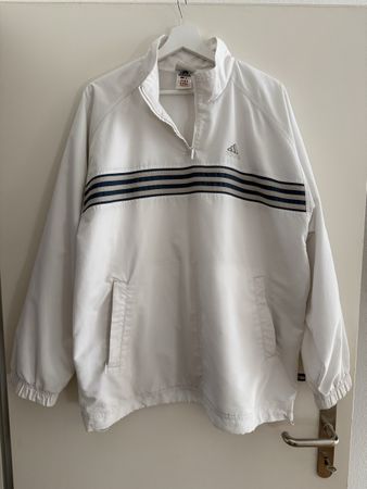 Adidas Vintage 1/4-Zip-Jacke, dünn, Grösse M/L