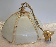 Vintage-Hängelampe Lampe Glas