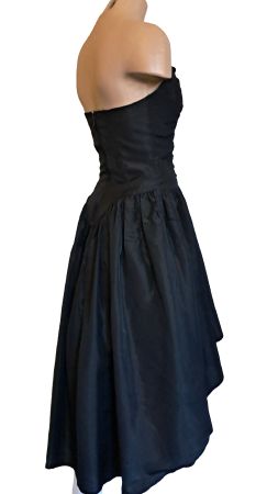 schwarzes Taftkleid, Tanzkleid Gr.S, sehr edel Abendkleid