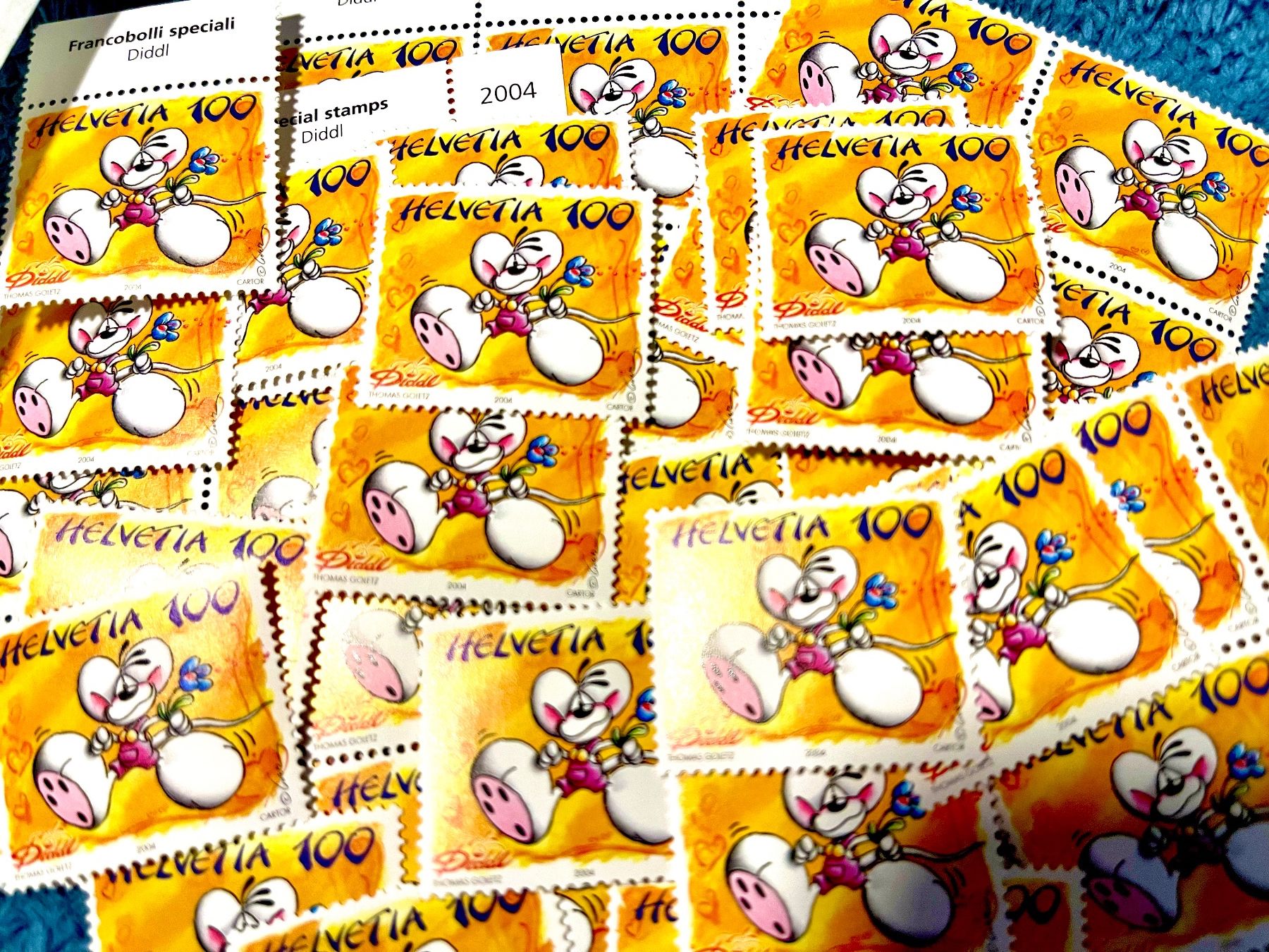 Tutti i francobolli: 66 x  Diddl  a 1.- – Nuovo (secondo la descrizione) da Grafenort venduto da Solar11