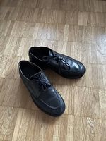 Schwarze Lederschuhe  Grösse 37  Profilsohle