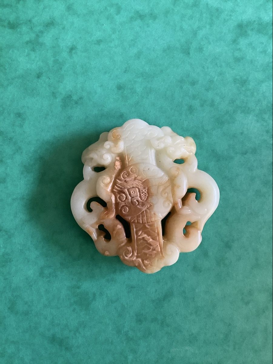 Minerali & Pietre curative: Altes Jade Amulett – Usato da Zürich venduto da Albatros57