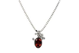 Turmalin Brillant Anhänger Collier 18K Weissgold *S3113