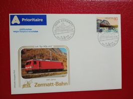 Sonderbrief 100 Jahre Zermatt Bahn 1991