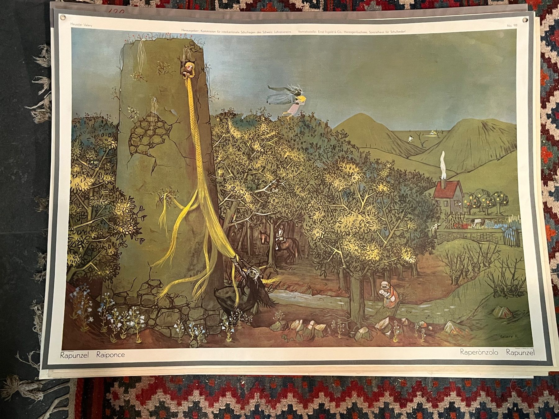 Poster & Bilder: schulwandbild, rapunzel – Gebraucht aus Emmenmatt von flyrecords
