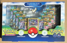 Pokémon GO Strahlendes Evoli Premium Kollektion Deutsch Neu
