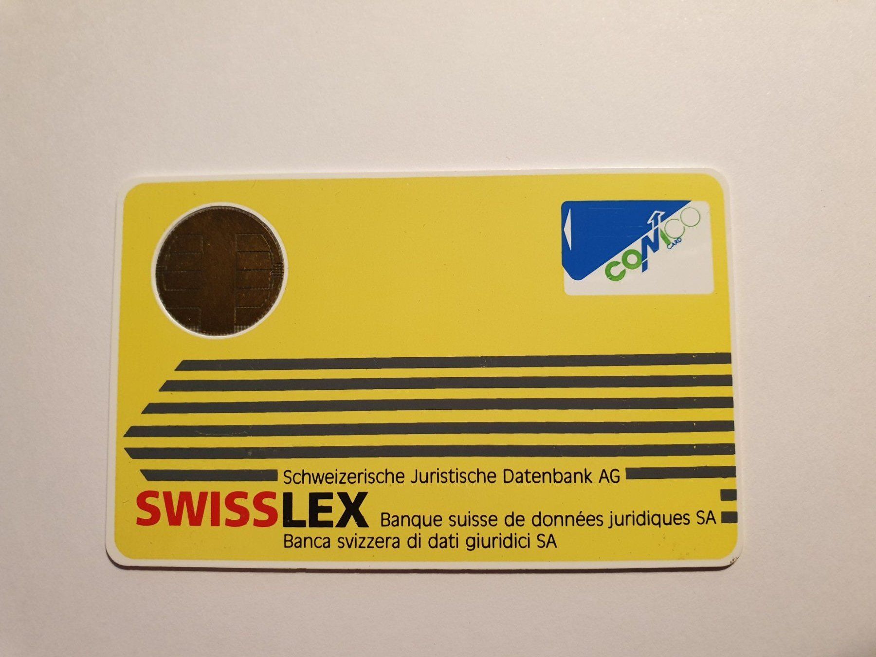 Schede telefoniche: Comco Swiss Lex – Usato da Rain venduto da chesz