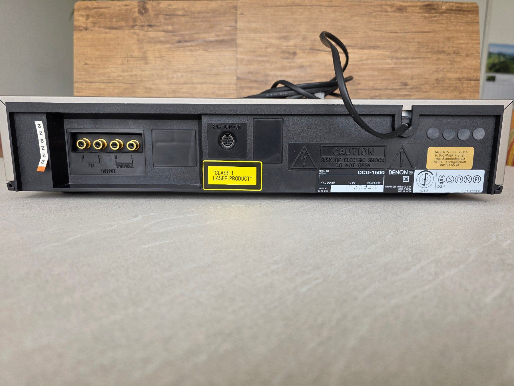 Denon Audio- & Mediensysteme: Denon DCD-1500 CD-Player – Gebraucht aus Kaiseraugst von Haubitz60 6