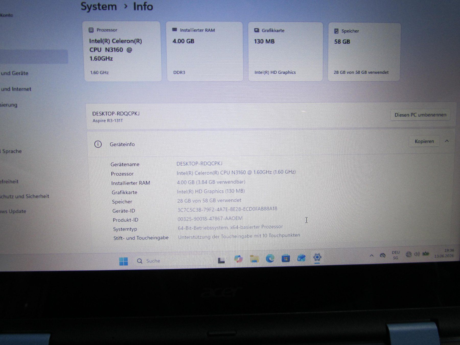 Acer Notebook: Acer Aspire R3 Series – Usato da moosseedorf venduto da RTN10 2