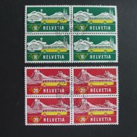 1953 Nr. 314 + 315 4er Block gestempelt