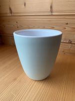 Keramik Übertopf hellgrün Höhe 15 cm