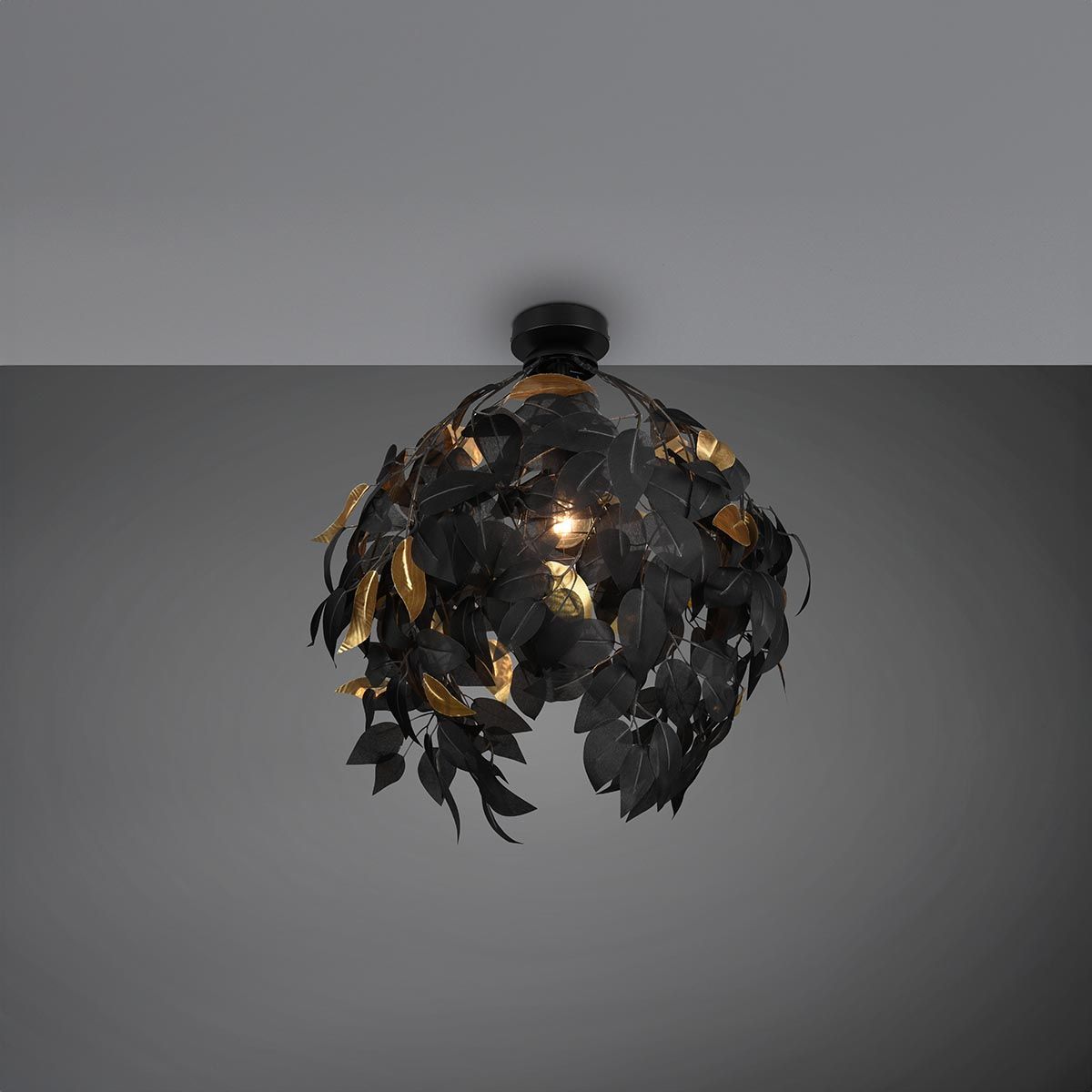 Lampadari & plafoniere: Deckenleuchte, Schwarz, Blätter, 38 cm Ø – Nuovo (secondo la descrizione) da Kreuzlingen venduto da Smart-Light