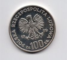 (2282) Polen, 100 Zloty, 1979, Luchs, stgl