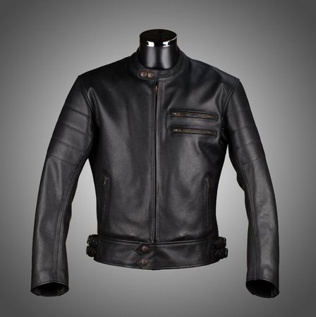 %% SALE %% -  Blouson Cuir Moto - El Diablo - Rider Black
