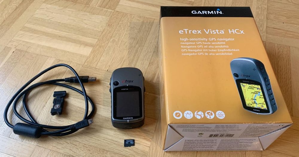 Caseroxx Cavo USB Per Garmin ETrex Vista HCx – Mini USB, Per Ricarica E Trasferimento Dati, Lunghezza 1 Metro, Nero