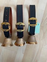 3 Glocken mit Lederriemen (Schaf)