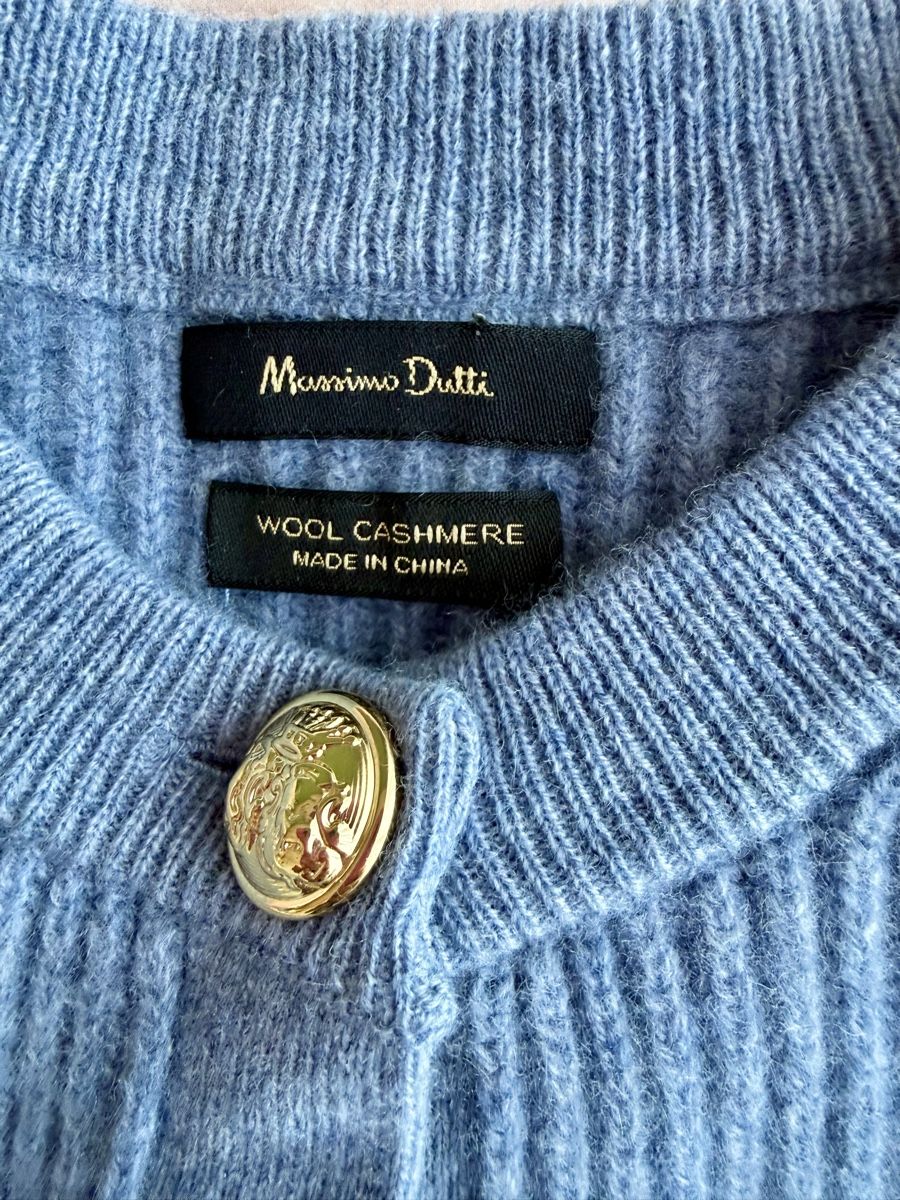 Massimo Dutti Jacken: Strickjacken Massimo Dutti weiss/hellblau – Gebraucht aus Allschwil von Artur15 7