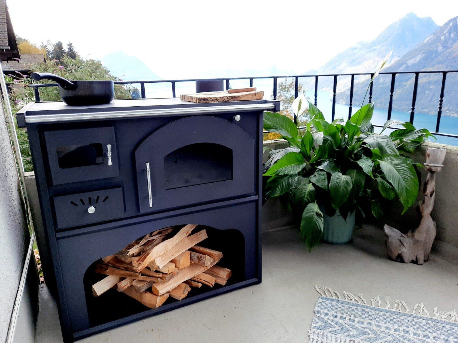 Forni: Holzofen / Ofen / Cheminée mit Montage möglich. – Nuovo e nell'imballaggio originale da Buochs venduto da 1Quali 3