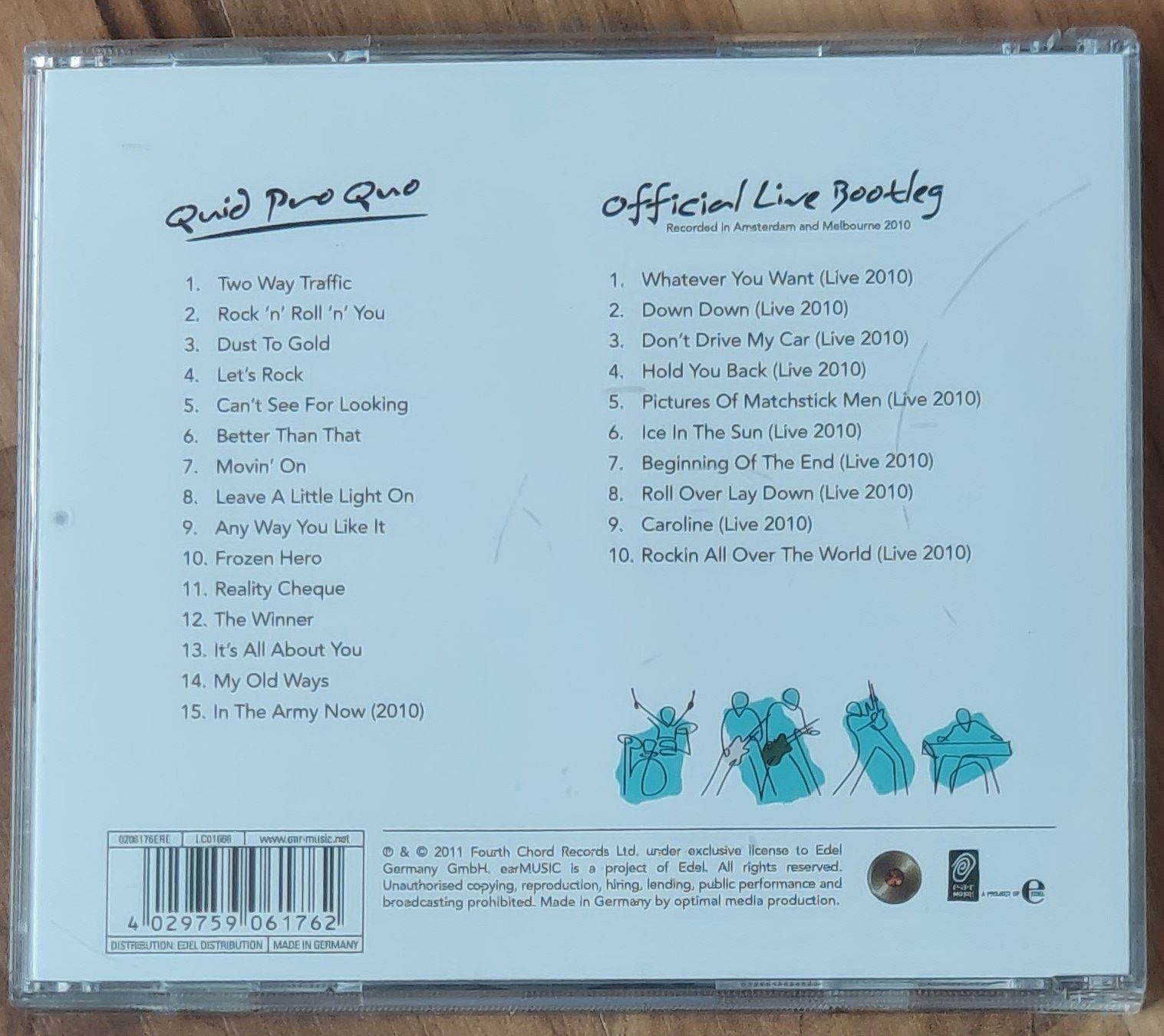CD: Doppel CD - STATUS QUO - QUID PRO QUO – Usato da Steckborn venduto da Quo7 1