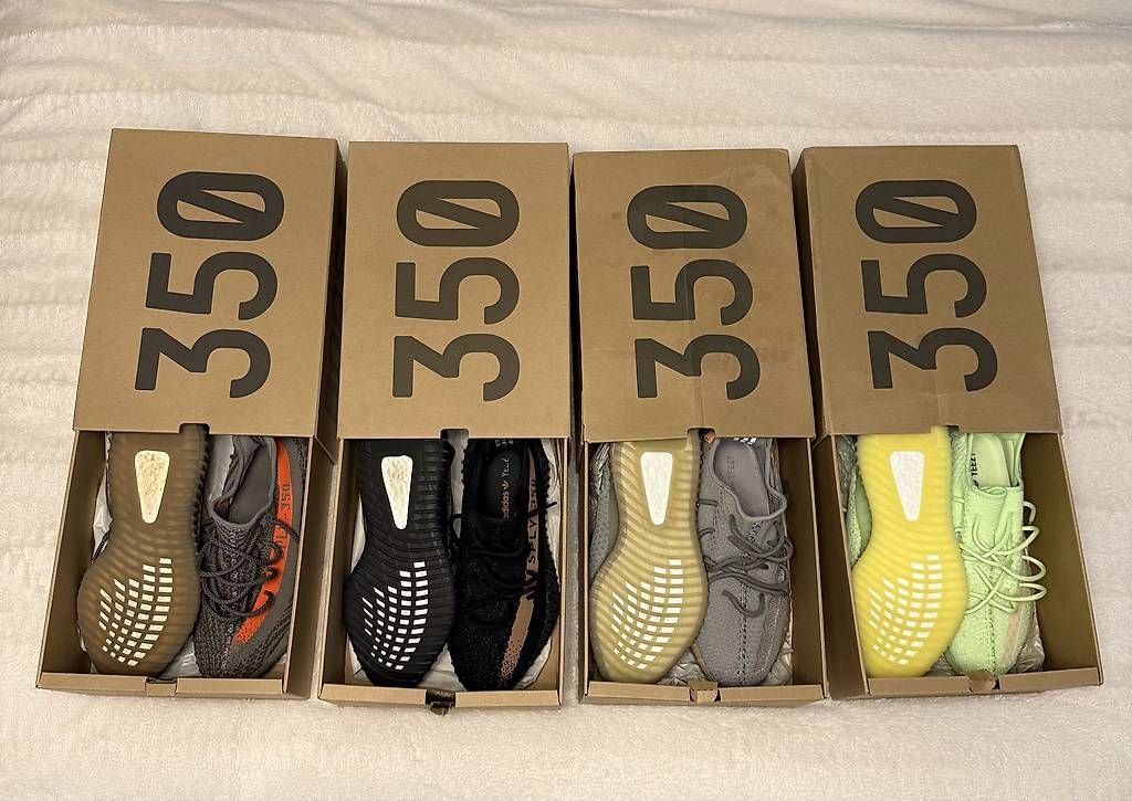 Herrenschuhe: Yeezy Boost 350 / grau-orange – Gebraucht aus Biel/Bienne von http.tanja 4