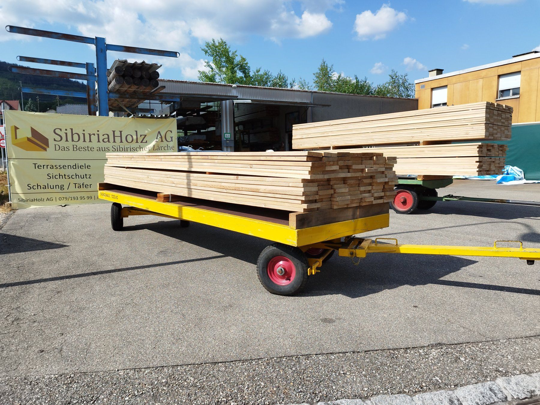 Articoli in legno: Sib. Lärche Terrassendiele bis 6m – Usato da Basel venduto da e-swiss 7