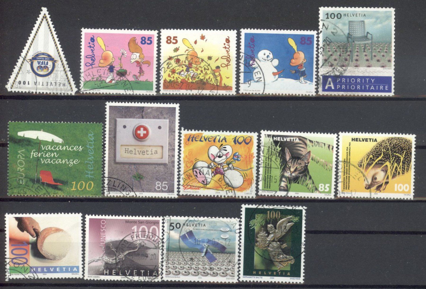 Tutti i francobolli: 2004, Restlot, gestempelt – Usato da Willisau venduto da Vollstempel