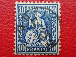 1864: Nr.31 mit Fingerhut-Stempeli von RÜTI (ZH)