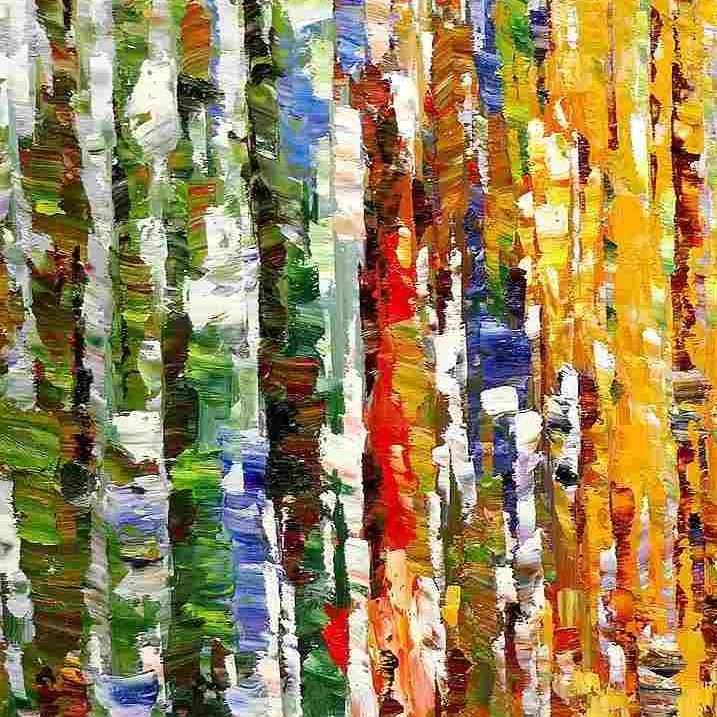 Reproduktionen & Neuware: Abstrakt - Durch den Monsun – Neu (gemäss Beschreibung) aus Larnaca von KunstDepot24 2
