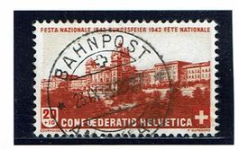 Pro Patria B21 Vollstempel Bahnpost