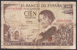 Spanien 100 Pesetas 1965